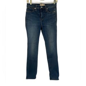 Madewell Dark Blue Skinny Jeans - 10 inch high rise skinny, 26P